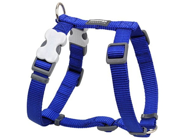 Red Dingo harness, classic blue, 30-48cm / 15mm