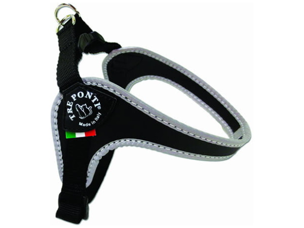 THREE PONTI Mini Harness with adjustment, size 1.5, black