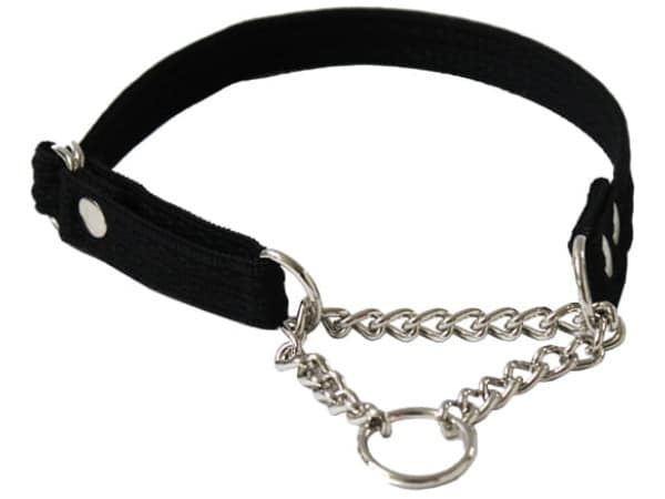 Collare Fenriz con catena, 30-50cm/20mm, nero