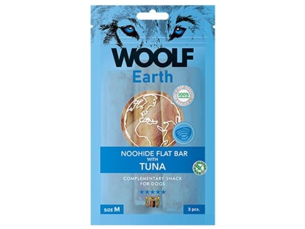 Woolf Earth Noohide flat bar tuna M, 3pcs.