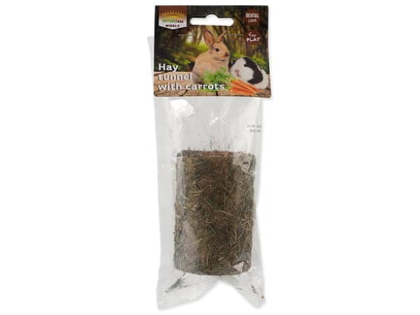 Nature Land NIBBLE hø tunnel med gulerod, 125g