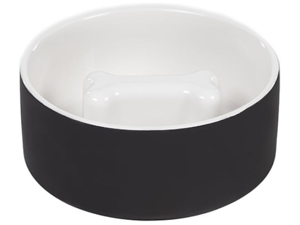 Paikka Slow Feed keramikskål, sort
