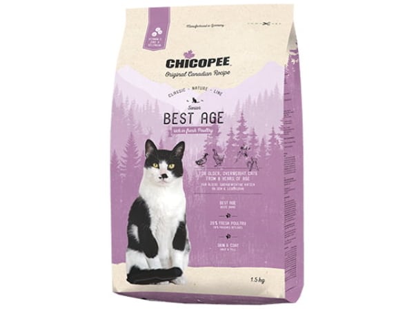 Chicopee CNL Cat Senior Best Age Fjerkræ, 1,5kg