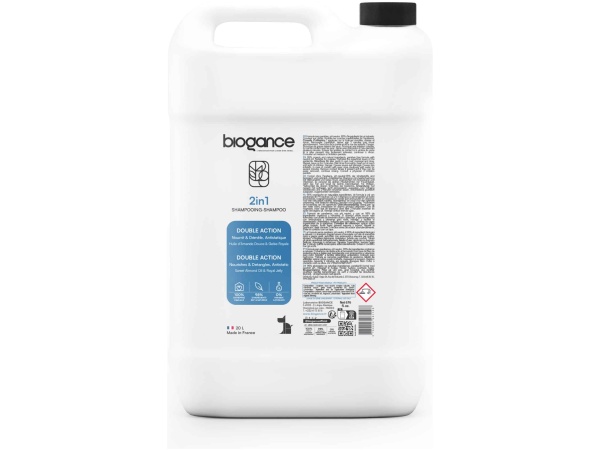 Biogance Dog 2 in 1 shampoo, 20L