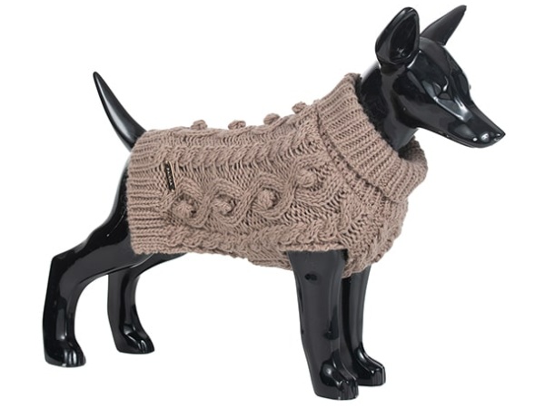 Paikka knitted sweater, taupe, 30