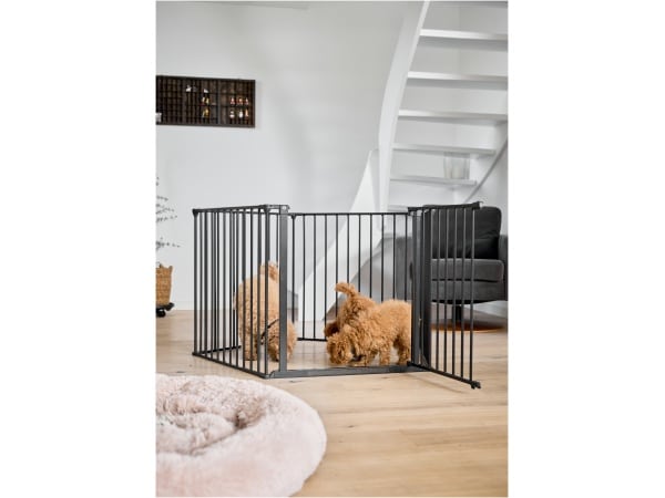 DogSpace Max multi expandable Pet room divider, black