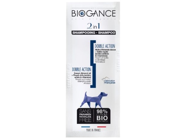Biogance Prøve 2 i 1 shampoo, 15ml