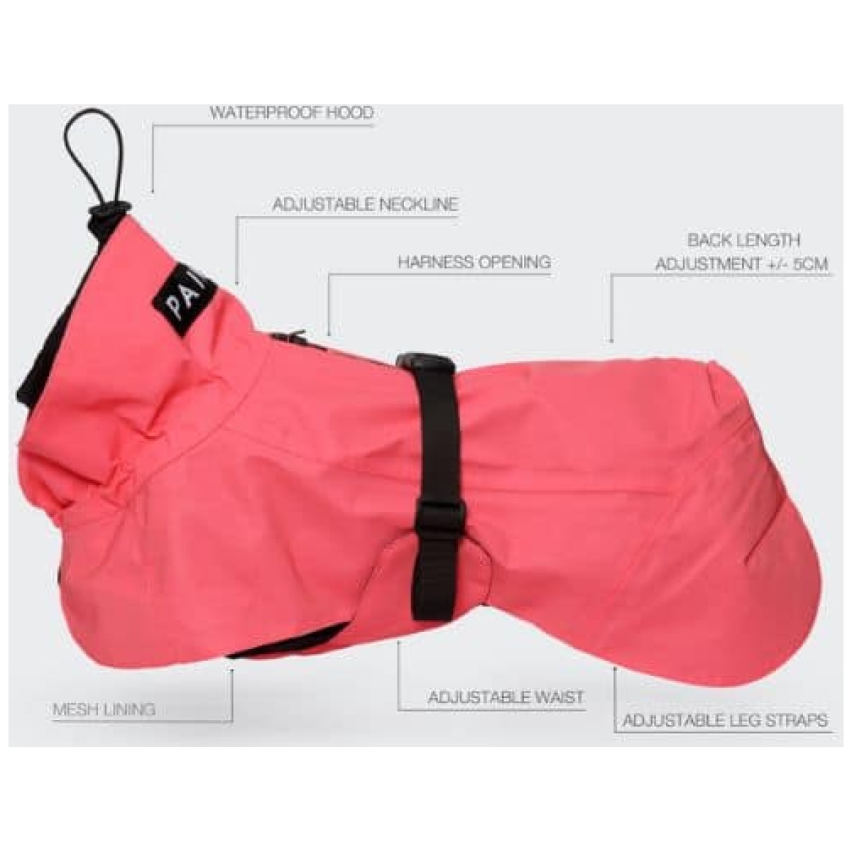 Paikka Visibility Regenmantel, rosa – Bild 12