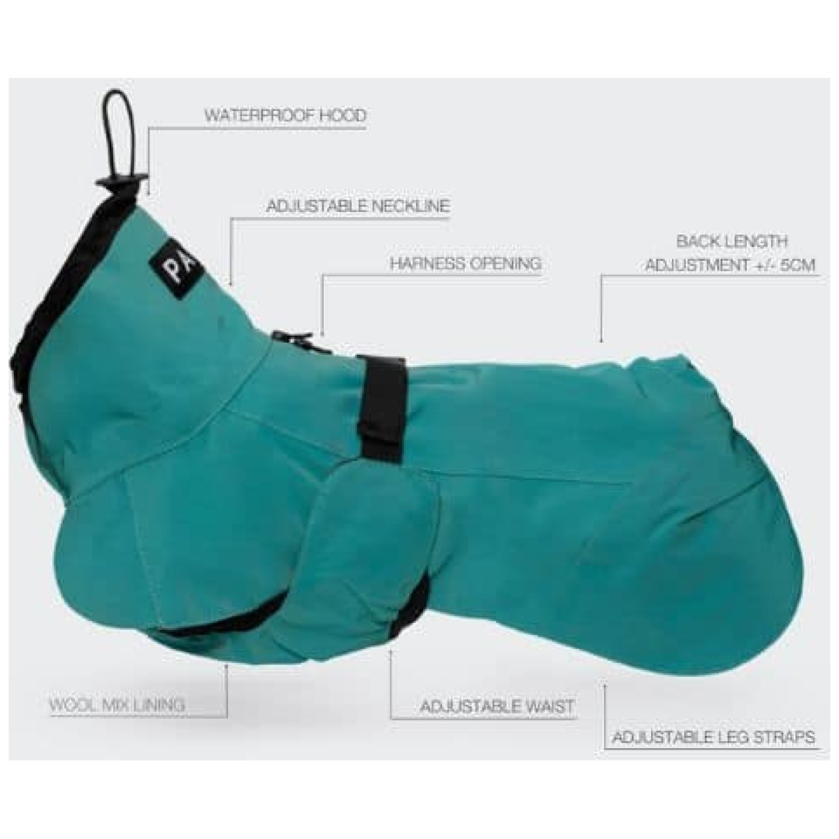 Paikka Visibility regnfrakke, Emerald - Image 13