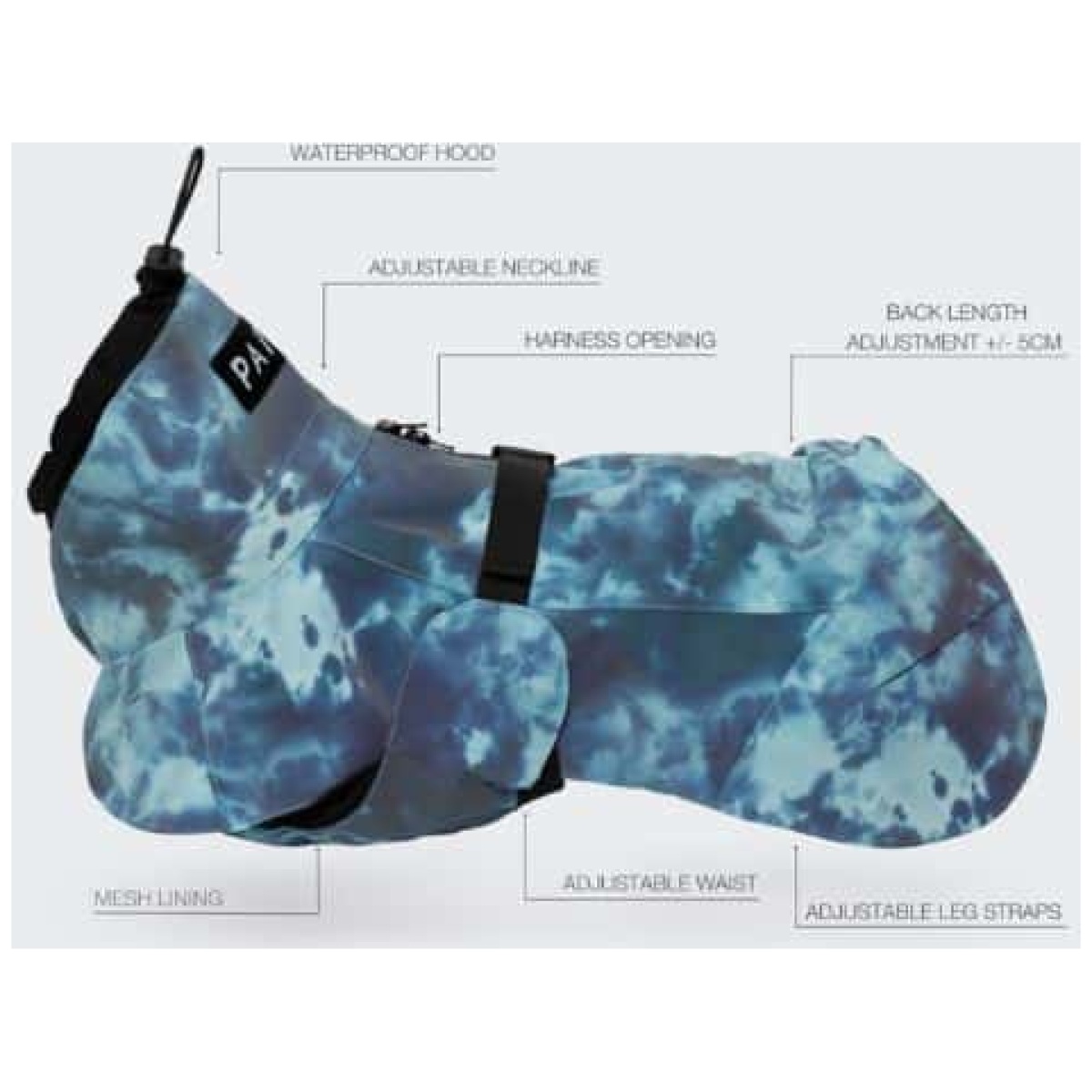 Paikka Visibility regnfrakke, Lite Petrol dye - Image 12