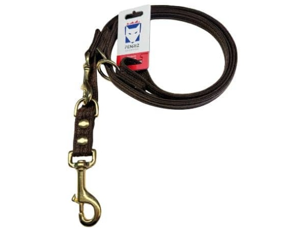 Fenriz dressurline, brun messing