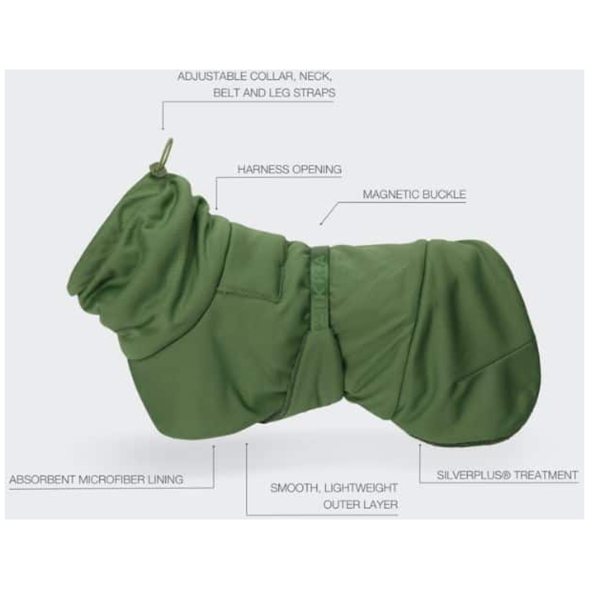 Paikka Tørredragt 2Go, Olive - Image 12