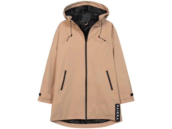 Paikka Human Regnjakke, Taupe, Dame