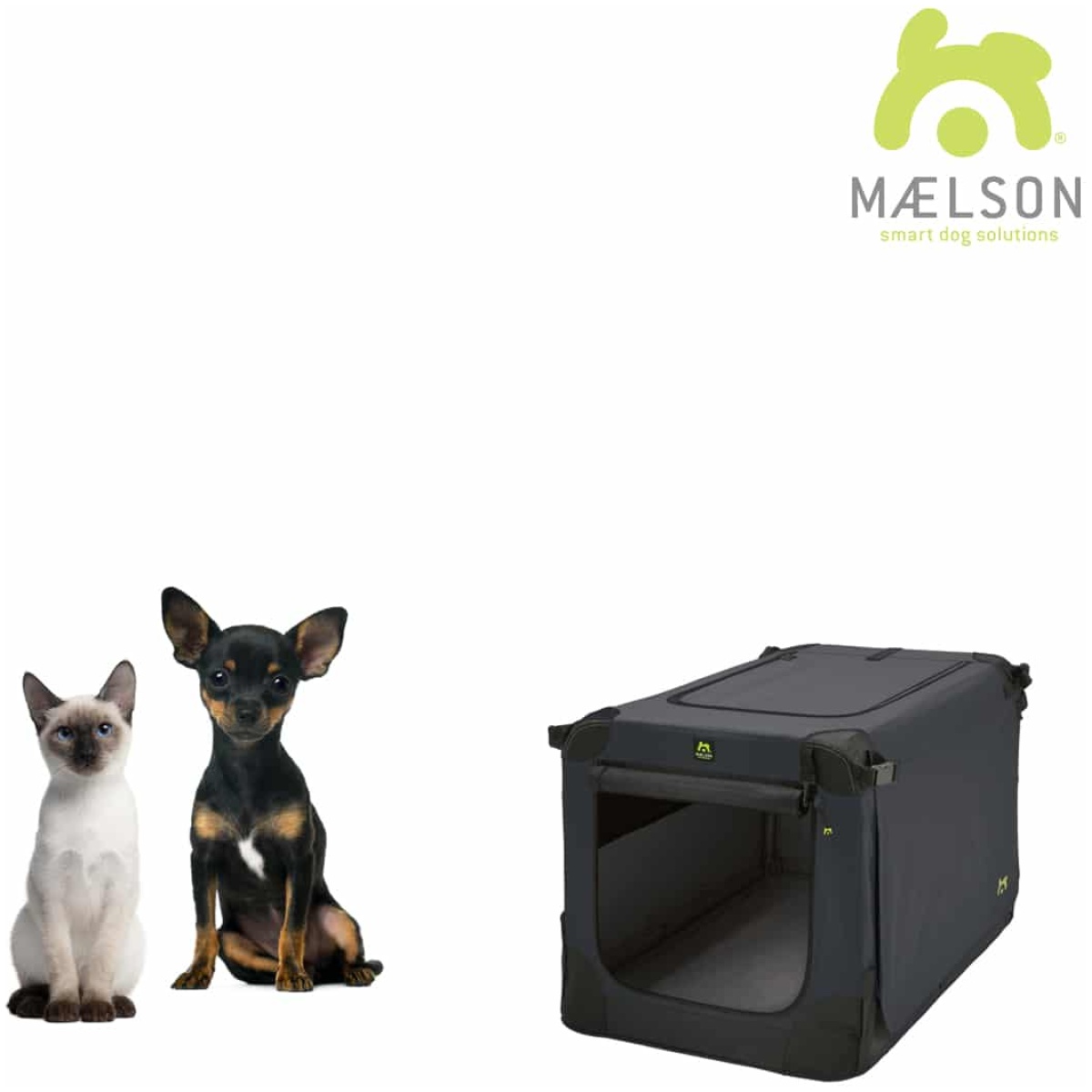 Mælson, Soft Kennel Transporttaske, Grå - Image 7