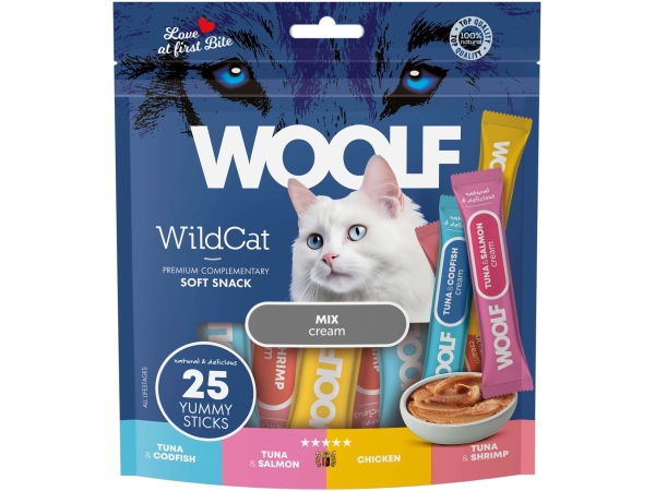 Woolf Wildcat Cream 25 stk – Mix flavour
