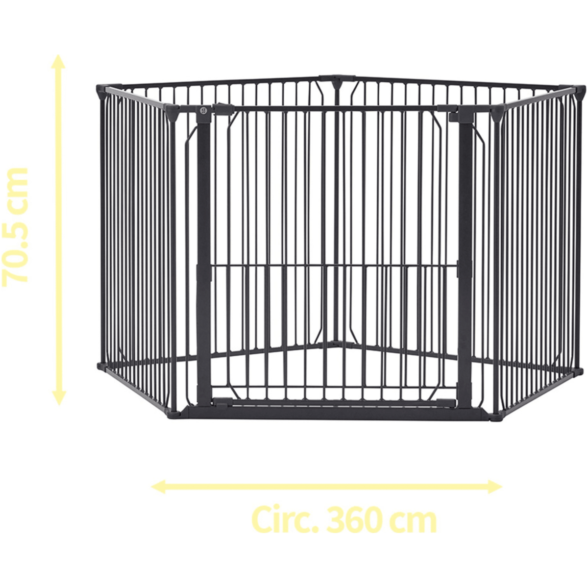 DogSpace King Mommy + Supreme PuppyStay Pen / Room, Black - Image 7