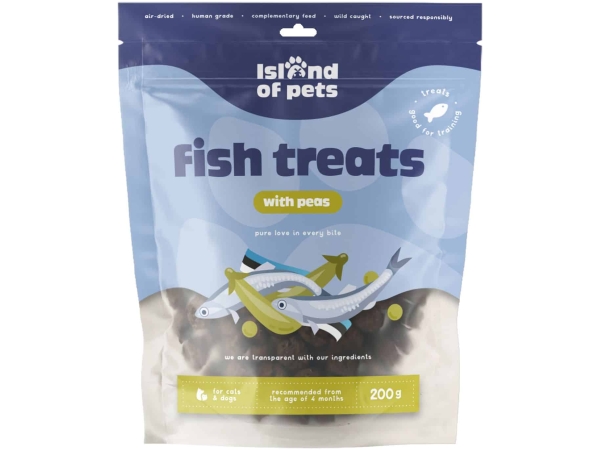 Island of Pets, Fish treats with peas