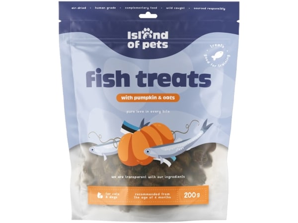 Island of Pets, Fish treats with pumpkin and oats