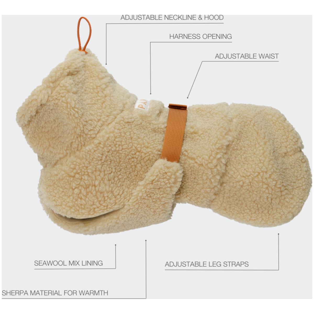 Paikka Sherpa Trøje, Taupe - Image 12